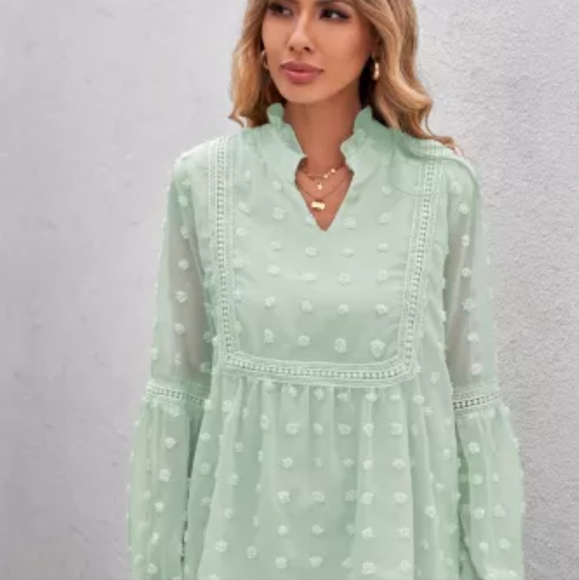 New Swiss dot babydoll top - Picture 9 of 15